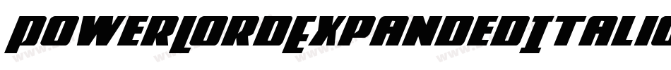 PowerLordExpandedItalic-8pw2字体转换