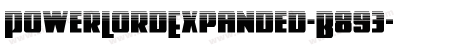 PowerLordExpanded-B893字体转换