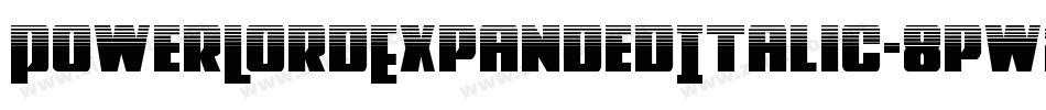 PowerLordExpandedItalic-8pw2字体转换
