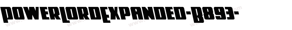 PowerLordExpanded-B893字体转换