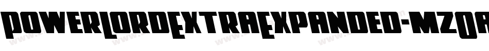 PowerLordExtraExpanded-mzOa字体转换