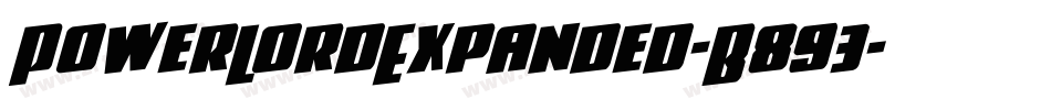 PowerLordExpanded-B893字体转换