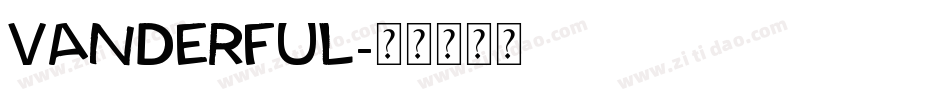Vanderful字体转换