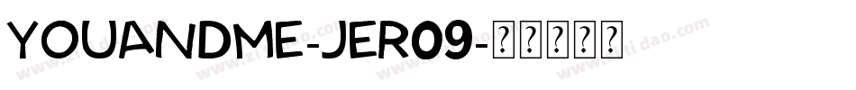YouAndMe-jEr09字体转换