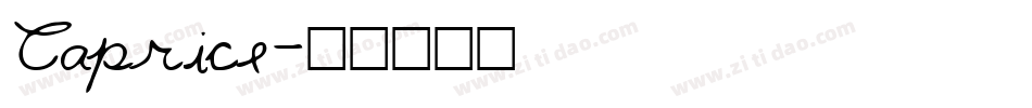 Caprice字体转换