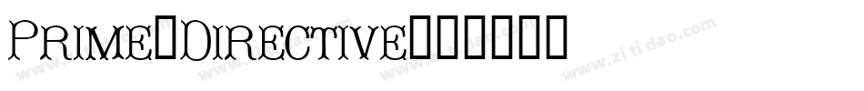 Prime-Directive字体转换