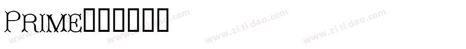 Prime字体转换