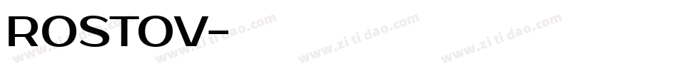 ROSTOV字体转换