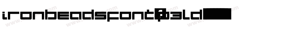 Ironbeadsfont-p3Ld字体转换