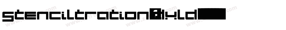 Stenciltration-DXLd字体转换