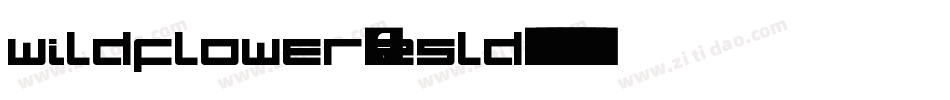 Wildflower-25ld字体转换