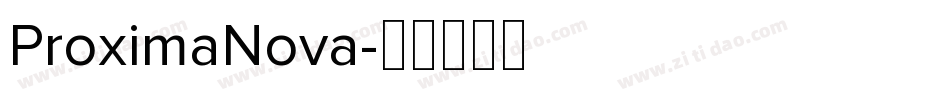 ProximaNova字体转换