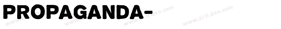 Propaganda字体转换