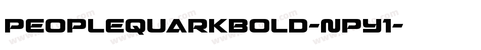 PeopleQuarkBold-nPy1字体转换