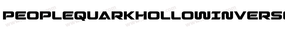 PeopleQuarkHollowInverse-BKy3字体转换
