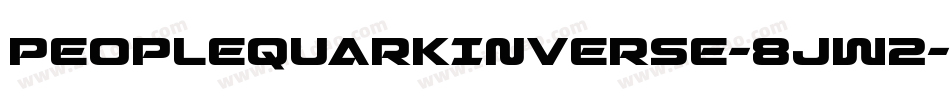 PeopleQuarkInverse-8JW2字体转换