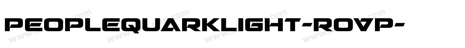 PeopleQuarkLight-roVp字体转换