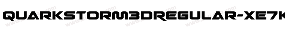 QuarkStorm3DRegular-xE7K字体转换