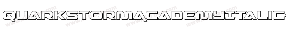 QuarkStormAcademyItalic-AMLL字体转换