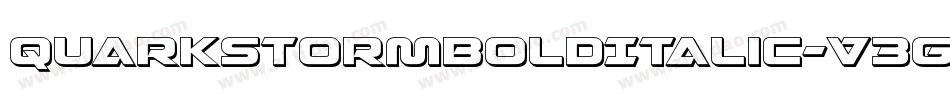 QuarkStormBoldItalic-V3Gz字体转换