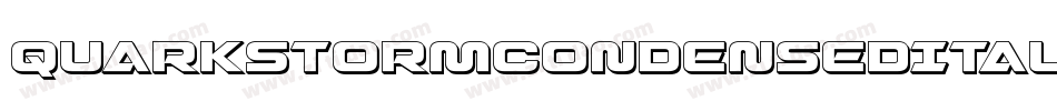 QuarkStormCondensedItalic-GmOq字体转换