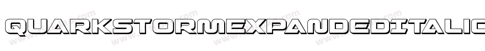 QuarkStormExpandedItalic-erw6字体转换