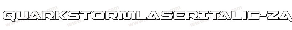 QuarkStormLaserItalic-ZAKm字体转换