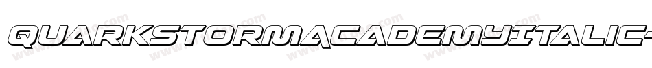 QuarkStormAcademyItalic-AMLL字体转换