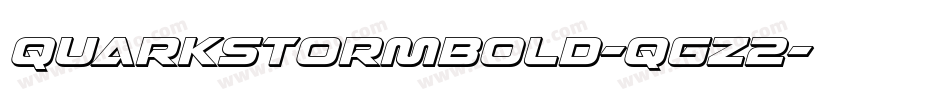 QuarkStormBold-qgZ2字体转换
