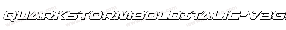 QuarkStormBoldItalic-V3Gz字体转换