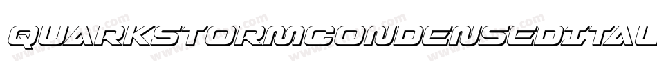 QuarkStormCondensedItalic-GmOq字体转换