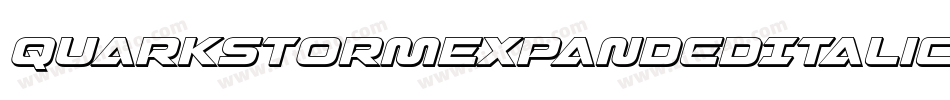QuarkStormExpandedItalic-erw6字体转换