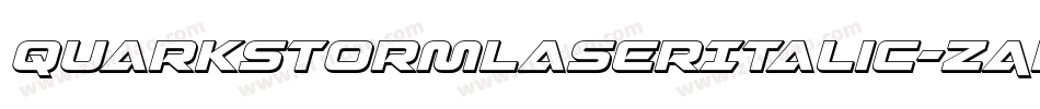 QuarkStormLaserItalic-ZAKm字体转换