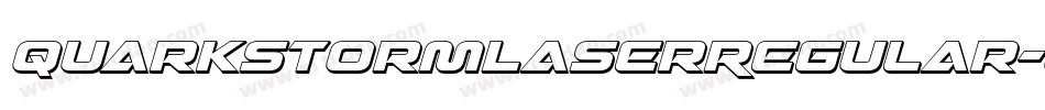 QuarkStormLaserRegular-O0Z4字体转换