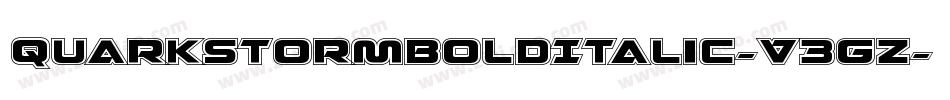 QuarkStormBoldItalic-V3Gz字体转换