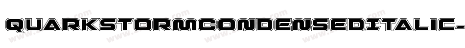 QuarkStormCondensedItalic-GmOq字体转换