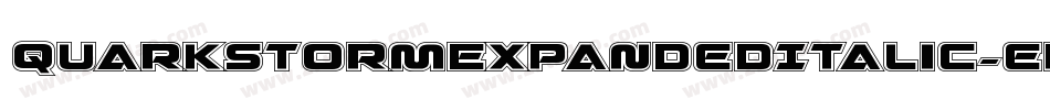 QuarkStormExpandedItalic-erw6字体转换