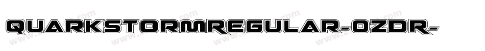 QuarkStormRegular-0ZDR字体转换