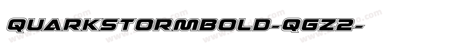QuarkStormBold-qgZ2字体转换