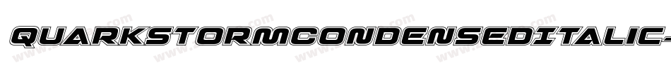 QuarkStormCondensedItalic-GmOq字体转换
