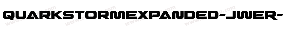 QuarkStormExpanded-jwER字体转换
