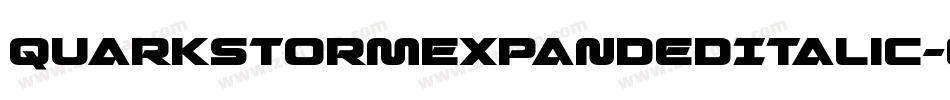 QuarkStormExpandedItalic-erw6字体转换