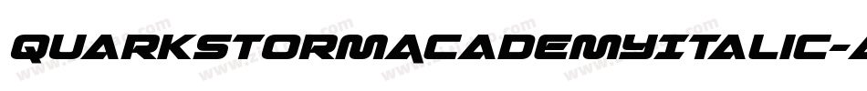 QuarkStormAcademyItalic-AMLL字体转换