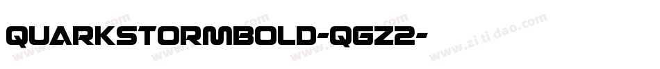 QuarkStormBold-qgZ2字体转换