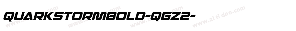 QuarkStormBold-qgZ2字体转换