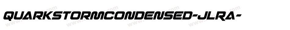 QuarkStormCondensed-JLRa字体转换
