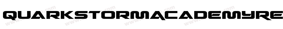 QuarkStormAcademyRegular-DvOW字体转换