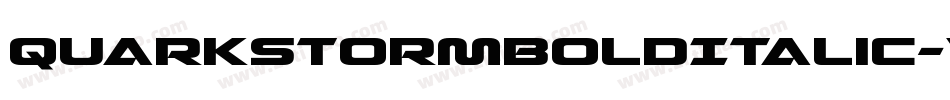 QuarkStormBoldItalic-V3Gz字体转换