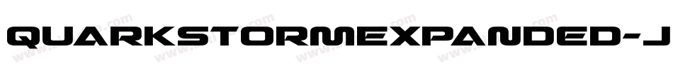 QuarkStormExpanded-jwER字体转换