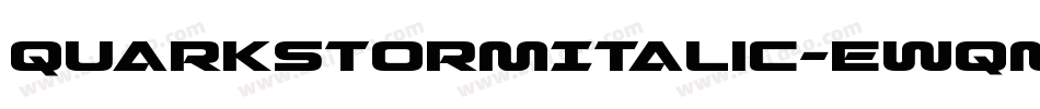 QuarkStormItalic-Ewqn字体转换